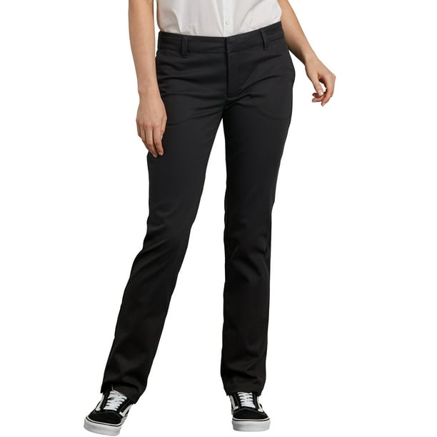 Dickies Women's Stretch Twill Straight Leg Cargo Pant, Rinsed