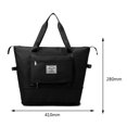 thumbnail image 3 of Oxford Duffel Bag Bolsa de entrenamiento de fitness plegable multifunción para mujer (negro) Sywqhk Para Estrenar, 3 of 8