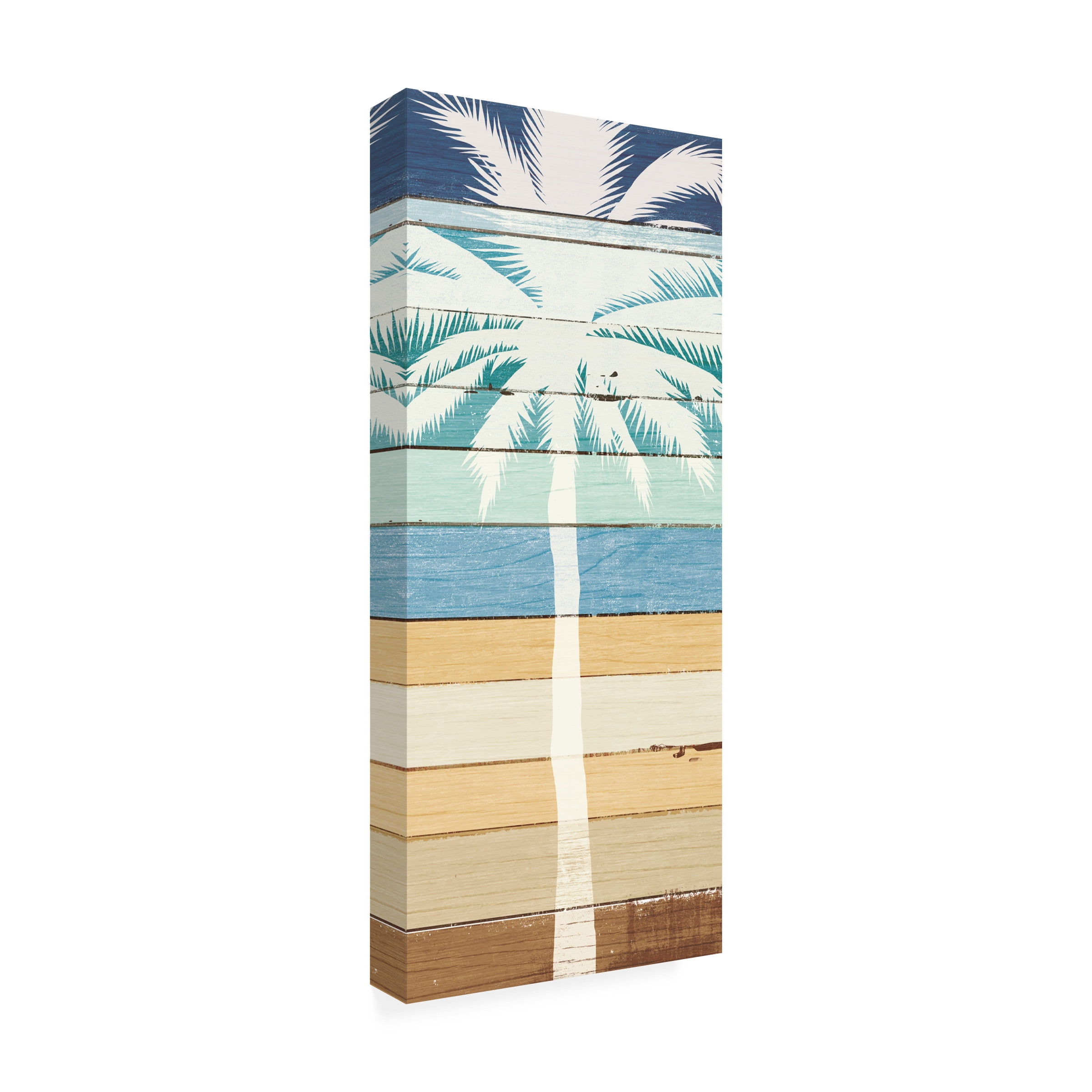 Michael Mullan 'Beachscape Palms Iv' Canvas Art