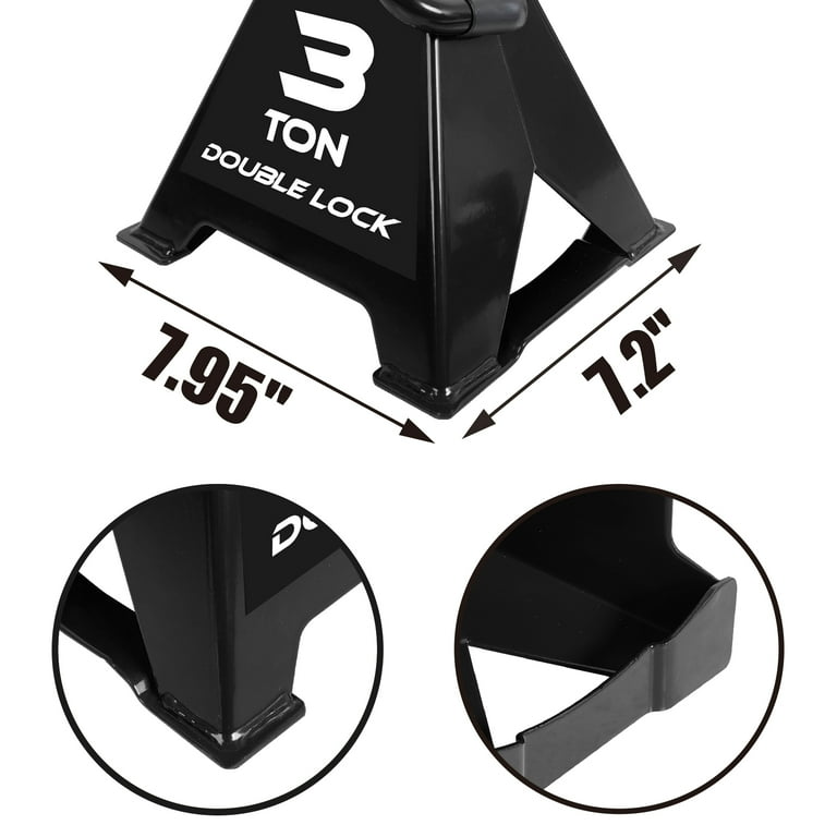 Torin 3 Ton Heavy Duty Jack Stands Double Locking Pins Car Jack