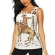 thumbnail image 1 of Fotbe Cowboy Rodeo Guitar Blusas Sin Mangas para Mujer – Estilo Casual, Corte Suelto, Slim-Fit, Cuello Redondo Deportivo, Tops de Verano para Gimnasio y Yoga-Small, 1 of 7