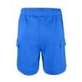 thumbnail image 2 of Kidsy Boys Casual Beach Cargo Shorts – Soft Cotton, Pull-On/Drawstring Closure, Two Pockets, Cobalt, 4, 2 of 11