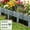 Gray, variant on Plastic Garden Fence Decorative Border Outdoor Horticultural Fencing Modular DIY Lawn Edging Panels Yard Patio Flower Bed Divider Weather Resistant Landscaping Barrier Fence Kit Flexible Design