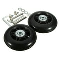 thumbnail image 3 of 2Pcs Luggage Suitcase Wheels Swivel Caster Universal Wheel with Screw Tools Rotating Flexible Rubber Mute Repair Parts Axles Black 76mmx24mm, 3 of 8