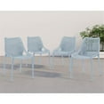 thumbnail image 2 of Afuera Living 17.72" Plastic Patio Dining Chair in Sky Blue (Set of 4), 2 of 7