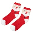 thumbnail image 2 of Aloohaidyvio Christmas Fuzzy Socks Soft Cozy Fluffy Slipper Winter Warm Plush Socks Christmas Stocking Stuffers Gifts for Women, 2 of 3
