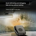 thumbnail image 3 of Portable Car Heater, Rechargeable Car Windshield Defroster, 12V Vehicles Winter Warm Heater, Multifunctional Plug in Fast Heating Fan, Windscreen Defroster with Cloth, Small Heater Decor, 3 of 4
