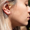 thumbnail image 3 of 12mm 20 GA 14K Gold Filled Hypoallergenic Lightweight Wire Upside Down Teardrop Dangle Threader Huggie Hoops for Women (12mm | 1 Bead, 14K Rose Gold Filled | 20 GA), 3 of 8