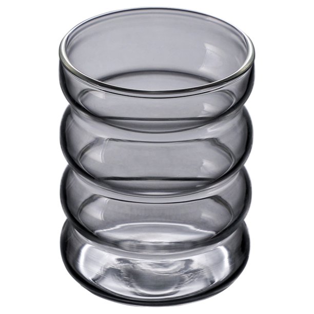 Vasos de vidrio vintage creativos, cristalería transparente ondulada, vasos para agua, café helado, vasos de entretenimiento para agua, leche, cerveza, jugo, copas de vino, decoración de cafetería.