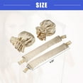 thumbnail image 4 of Vocoste 4 Pcs Heatless Hair Curler Satin Heatless Curling Rod Headband with Hair Cap Set for All Hair Types Beige, 4 of 7