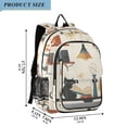 thumbnail image 2 of FORMRS Unisex School Backpack 17" Student Travel Bag with Laptop Compartment, Cats Reading Pattern, 2 of 7
