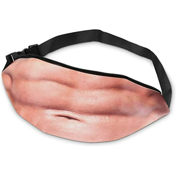 Belly Fanny Pack Funny White Elephant Gifts for Adults Gag gifts Christmas  Gifts for Men Women Gift Exchange,Dad Bag Fake Beer Belly Waist Pack Unisex