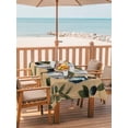 thumbnail image 2 of Outdoor Tablecloth with Umbrella Hole for Patio/Picnic/Party/Camping, Blueberry Spring Leaves Waterproof Table Cloth Rectangle Table Cover Washable, Brown Botanical Branches (60"x 102"), 2 of 8