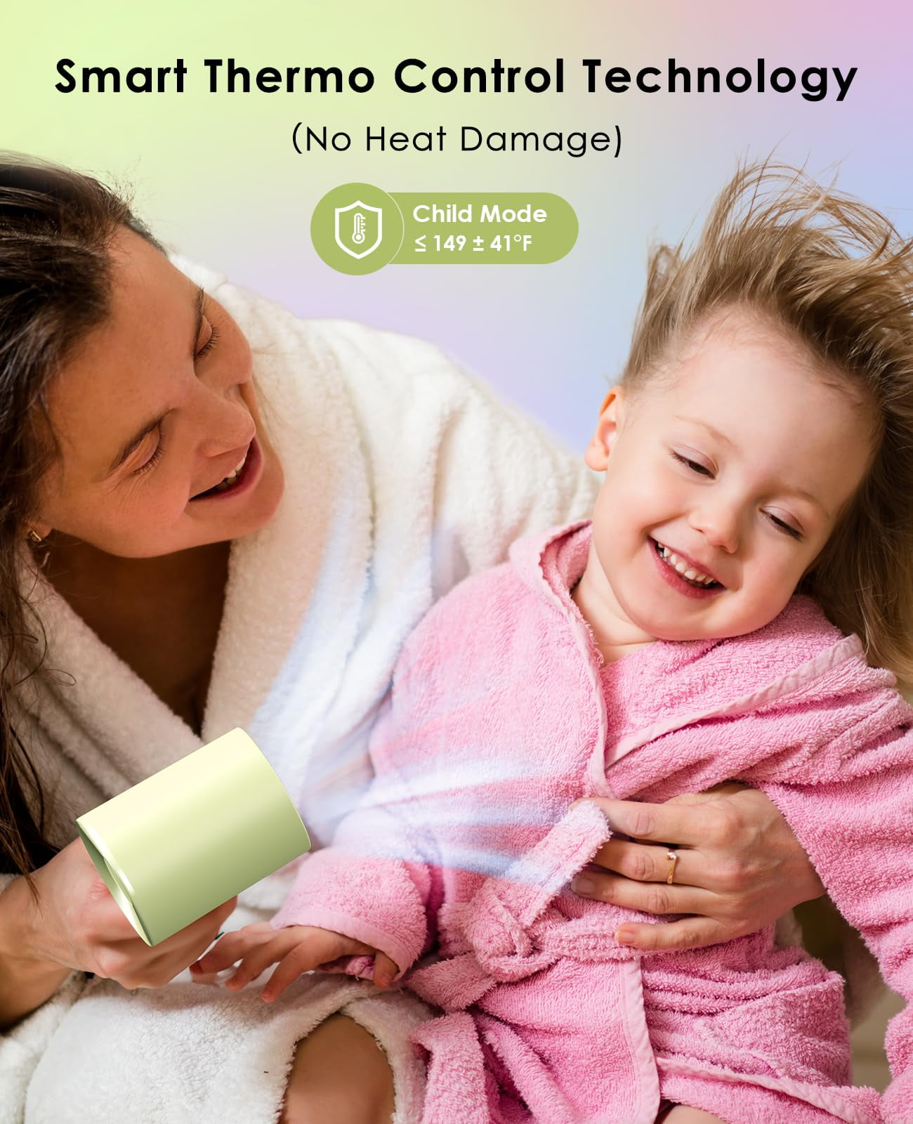 Negative Ionic Hair Dryer with 110,000 RPM Brushless Motor - High-Speed Lightweight Blow Dryer for Travel & Home Use, Fast Drying Low Noise Hair Drier with Smooth Nozzle, Green