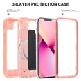 thumbnail image 5 of iPhone 13 Case, [Compatible with MagSafe] Heavy Duty Drop Rugged Shockproof Durable Frame Protective Anti-Scratch Bumper Case for Apple iPhone 13 6.1 Inch 2021 Release,Rosegold, 5 of 6