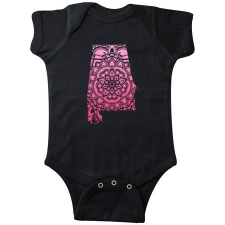 

Inktastic Alabama Silhouette Mandala Gift Baby Boy or Baby Girl Bodysuit