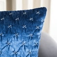 thumbnail image 5 of SAFAVIEH Deana Solid Decorative Pillow, 18" x 18", Royal Blue, 5 of 8