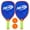 Blue, variant on NERF 2 Player Pickleball Paddle Set - Youth Pickleball - (2) Wooden Paddles + (2) Pickleballs