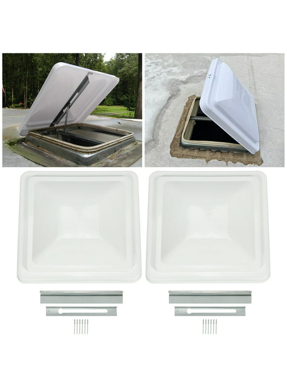 Kojem 14" x 14" Top Roof Vent Universal Cover Lid Replacement for Camper RV Trailer Ventline Motorhome 2 Pack