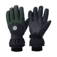 thumbnail image 2 of Women Winter Gloves Reflective Zipper Thick Warm Windproof Cycling Driving Car Skiing Outdoor, 2 of 2