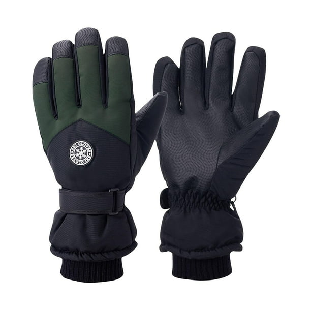 Guantes reflectantes con cremallera, gruesos, cálidos, resistentes al viento, para hombres y mujeres, para ciclismo, conducción, coche, esquí, guantes para exteriores, imprescindibles para el invierno
