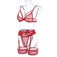 thumbnail image 6 of Everyday Bras for Women Mens Underpants Underwear Set Women Lace Guys Underwear Briefs Lace Pajamas for Women Shorts Set Lace Robe for Women Lingerie Set under Wear Men Sexy Lace Lingerie Red L, 6 of 9