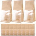 thumbnail image 1 of 50pcs Paper Bread Bags with Clear Window Bread Bags Large Paper Bakery Bag with Window, 1 of 6