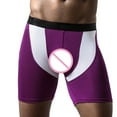 thumbnail image 4 of Pimfylm Cotton Underwear For Men High Waist Mens Briefs Underwear Comfort Male Underwear for Gym Sport Purple XX-Large, 4 of 5