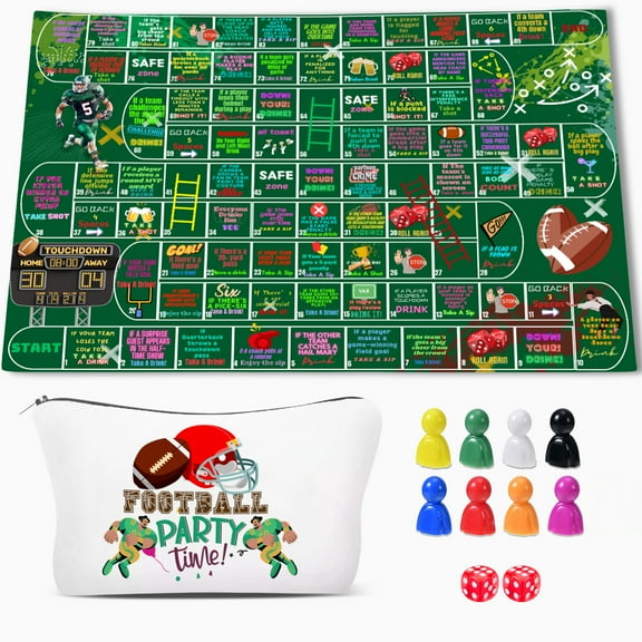 Football Games, Drinking Game for Adults, Live Football Game with 89 Funny Prompts, Perfect for Game Party, Tailgates, Group Game Day, 2-8 Player Age 21 