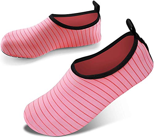 JOTO Water Shoes for Women Men Kids Barefoot Quick-Dry Aqua Water Socks Slip-on Swim Beach Shoes for Snorkeling Surfing Kayaking Beach Walking Yoga