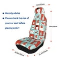 thumbnail image 4 of Sikiie Warm Christmas Memories Car Seat Protector 2 Pack Car Seat Cushion Mat, Car Seat Covers for SUV, Truck, Van, 4 of 7