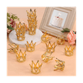 10 Pcs Gold Cake Topper Baby Small Rhinestone Crown for Flower