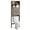 Gray, variant on Homfa Over Toilet Storage Cabinet, 4 Tier Bathroom Storage Rack with 2 Doors, White