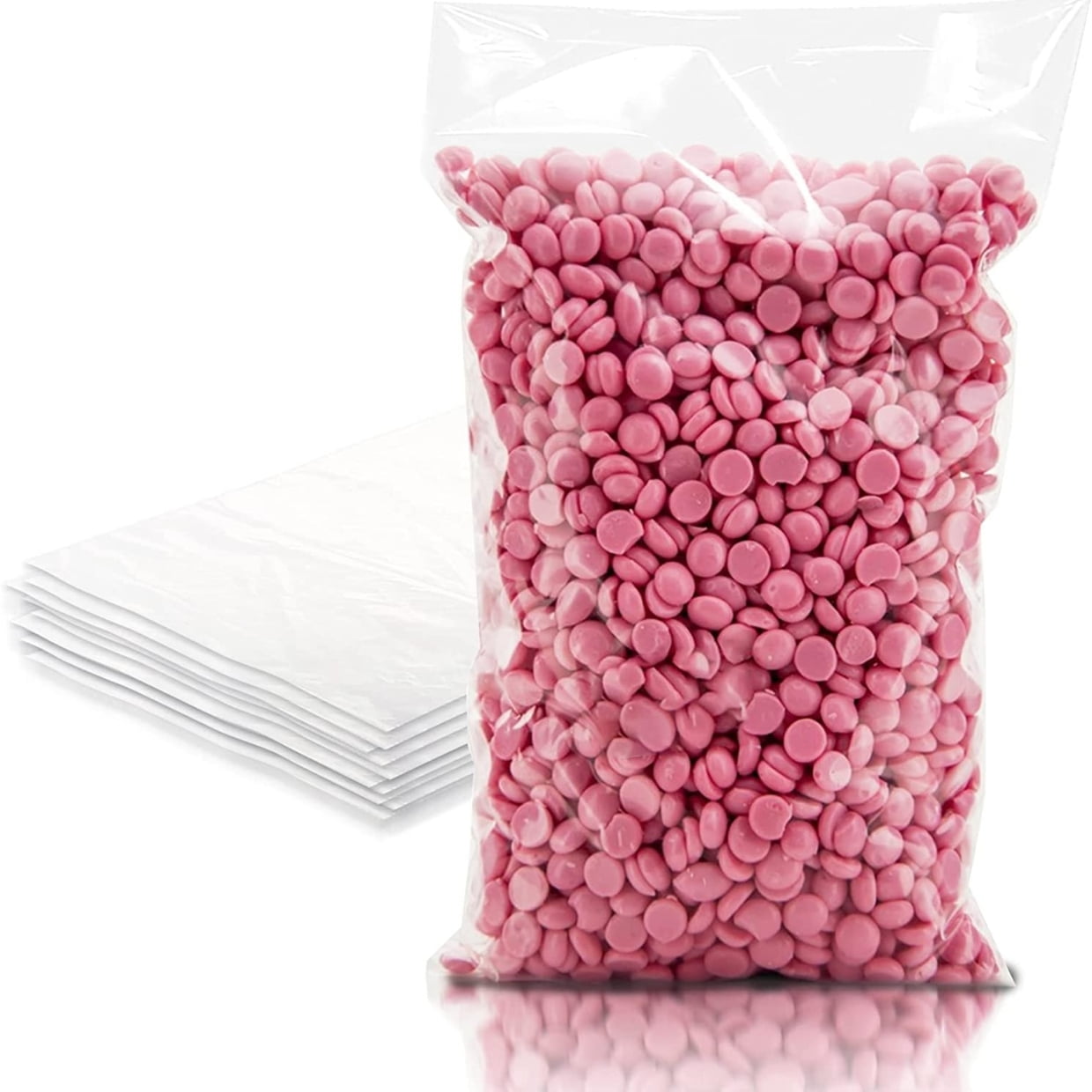 Clear Plastic Bags 8" x 4" x 15". Pack of 1000 Large Gussete