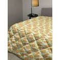 thumbnail image 2 of Orange Down Alternative Comforter, Fantasy Watercolor Backdrop with White Hibiscus Blossoms Leaves Aloha Jungle, Microfiber Quilt for All Season, 5 Sizes, Yellow Coral White, by Ambesonne, 2 of 3