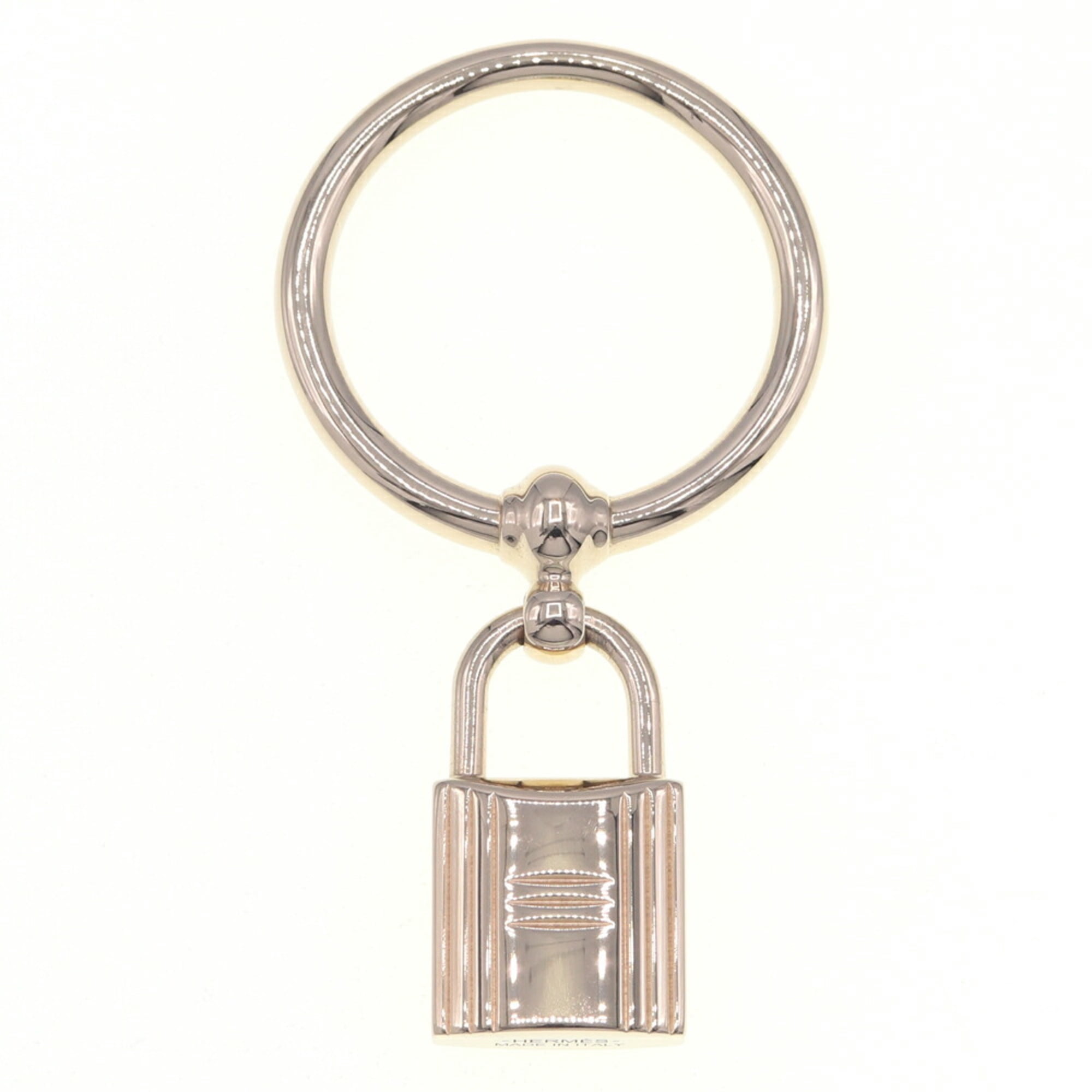 Pre-Owned Hermes scarf ring, gold metal loop charm, padlock, clasp, women's, HERMES (Good)