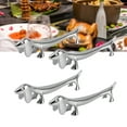 thumbnail image 1 of 4Pcs Chopstick Rests Tableware Holder, Animal Shape Cutlery Rest Zinc Alloy Chopstick Stand Chopstick Rest Knife Rest Knife Stand Table Decor For Fork Spoon Knives Rack Silver, 1 of 8