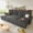 Dark Grey, variant on Ucloveria Sleeper Sofa Bed, 112" U-Shaped Sectional Sofa Couches for Living Room, Pull Out Couch Bed with Dual Reversible Storage Chaise | USB Ports | Side Pockets | Removable Backrest