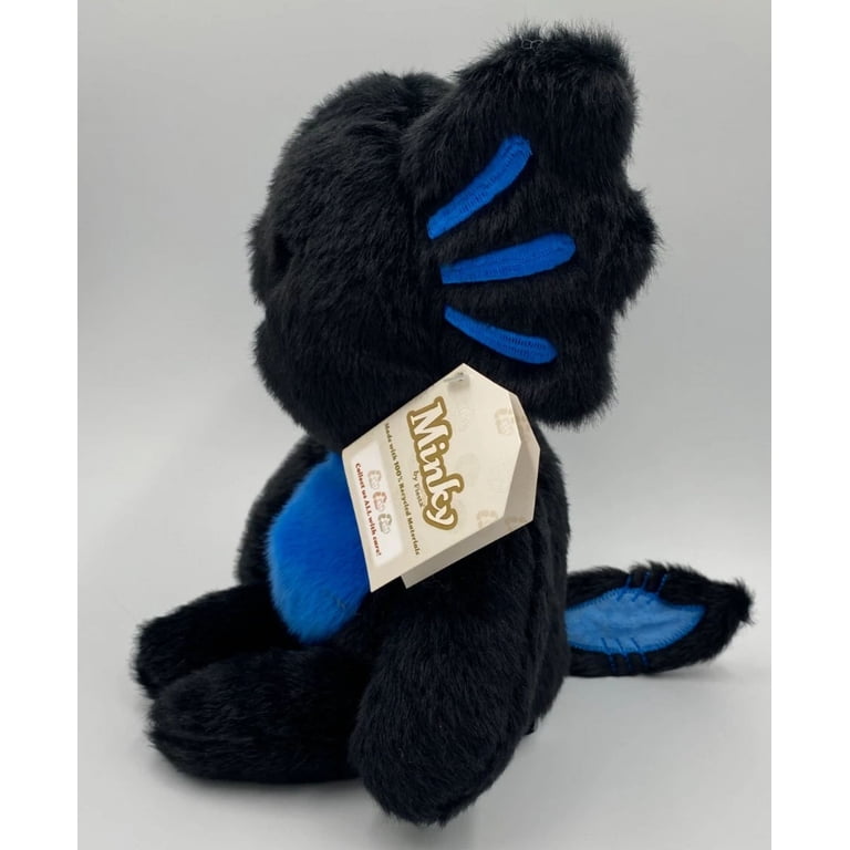 Minky 13 inch Bean Bag Black Axolotl Plush Toy AIDAN - Walmart.com