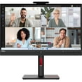 thumbnail image 1 of Open Box - Lenovo ThinkVision T27hv-30 27" Class Webcam WQHD LED Monitor - 16:9 - Raven Black, 1 of 1