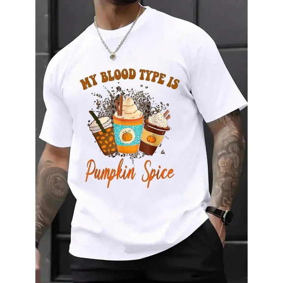 Thanksgiving Crew Neck Short Sleeve T-Shirt For Men Graphic Tee Shirt For Everyday Wear For Men