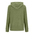 thumbnail image 6 of VBVC No Boundaries Women Long Sleeve Drawstring Sweatshirts, Zip Up Hoodie, Women's Coat with Pocket Top,Green,Size M, 6 of 7
