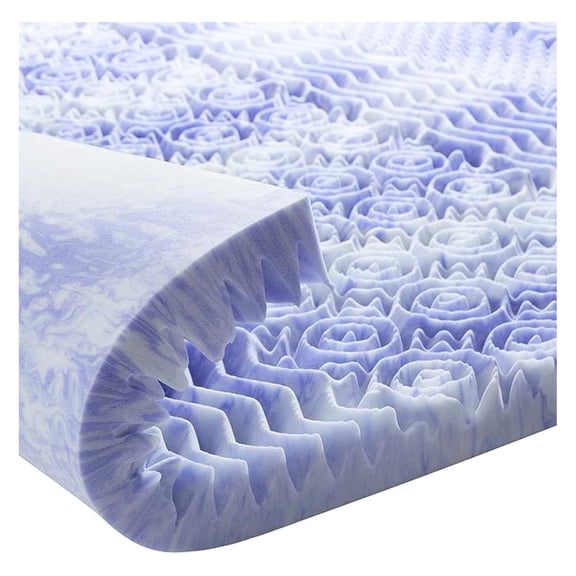 3 Inch 7-Zone Queen Memory Foam Mattress Topper, Gel Infused Foam Mattress Topper for Pressure Relief, Certified, Queen Size Bed Topper