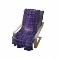 thumbnail image 4 of Indigo Soft Flannel Fleece Blanket, Stripe Like Horizontal Lines Modern Minimalist 70s 80s Inspired Design, Cozy Plush for Indoor and Outdoor Use, 60" x 80", Magenta Purple and White, by Ambesonne, 4 of 6