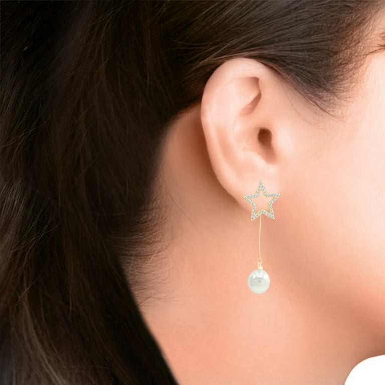 9mm pearl earrings store