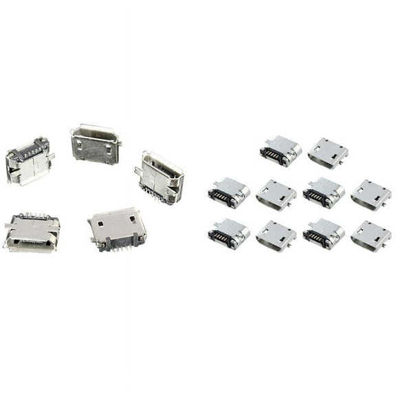 10Pcs Type B -Usb Female Jack Port Socket & 50Pcs -Usb Type B Female 5Pin Socket Jack Port Pcb Board