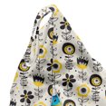 thumbnail image 5 of Abstract Lounger Chair Bag, Continuous Pattern of Surreal Design Flowers, High Capacity Storage with Handle Container, Lounger Size, Champagne Yellow, by Ambesonne, 5 of 5