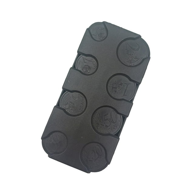 Coin Holder Coin Dispenser Storage Coin Sorter with Lid Hobbyist black