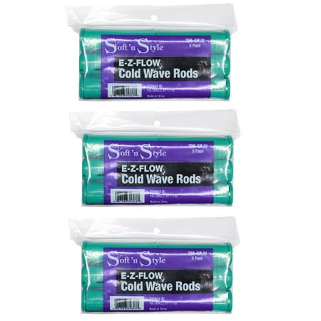 Salon 3 Light - SOFT 'N STYLE Jumbo Hair Salon 6 Cold Wave Rods 1-1/8