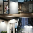 thumbnail image 3 of Solar Lights Outdoor, 2 Pack 3500LM Bright Motion Sensor Outdoor Lights, 3 heads Solar Flood Lights with Remote Control, Solar Spot Lights Landscape Lighting for Patio Garage Yard Entryways, 3 of 7